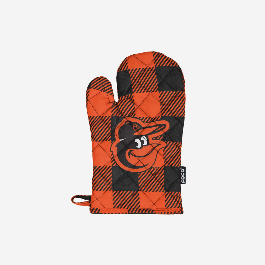 Baltimore Orioles Plaid Oven Mitt FOCO - FOCO.com