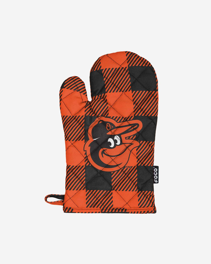 Baltimore Orioles Plaid Oven Mitt FOCO - FOCO.com