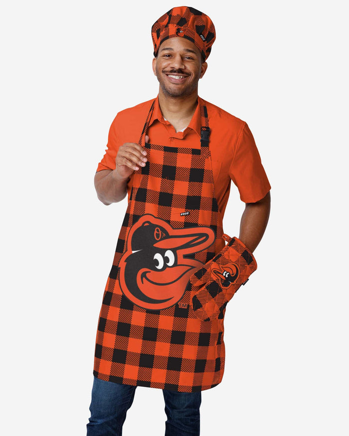 Baltimore Orioles Plaid Oven Mitt FOCO - FOCO.com