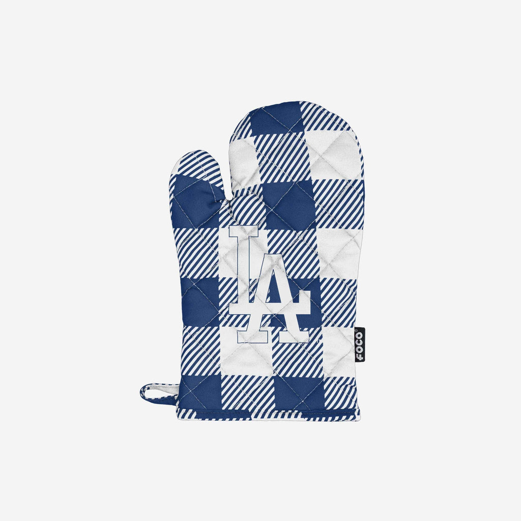 Los Angeles Dodgers Plaid Oven Mitt FOCO - FOCO.com