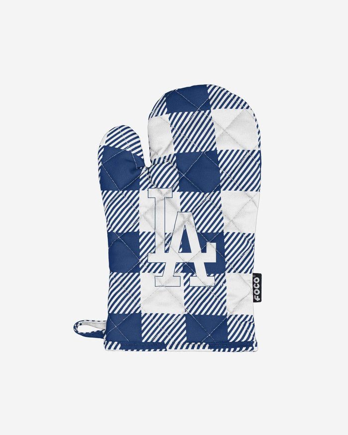 Los Angeles Dodgers Plaid Oven Mitt FOCO - FOCO.com