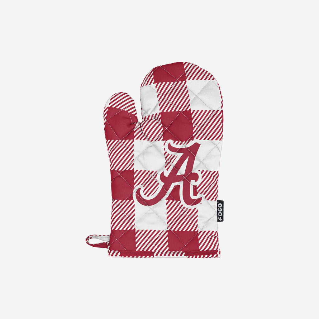 Alabama Crimson Tide Plaid Oven Mitt FOCO - FOCO.com