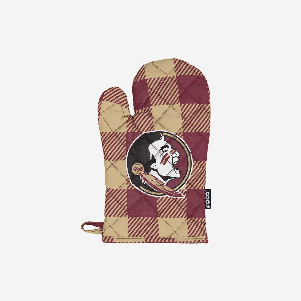 Florida State Seminoles Plaid Oven Mitt FOCO - FOCO.com