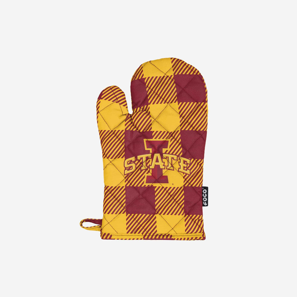 Iowa State Cyclones Plaid Oven Mitt FOCO - FOCO.com