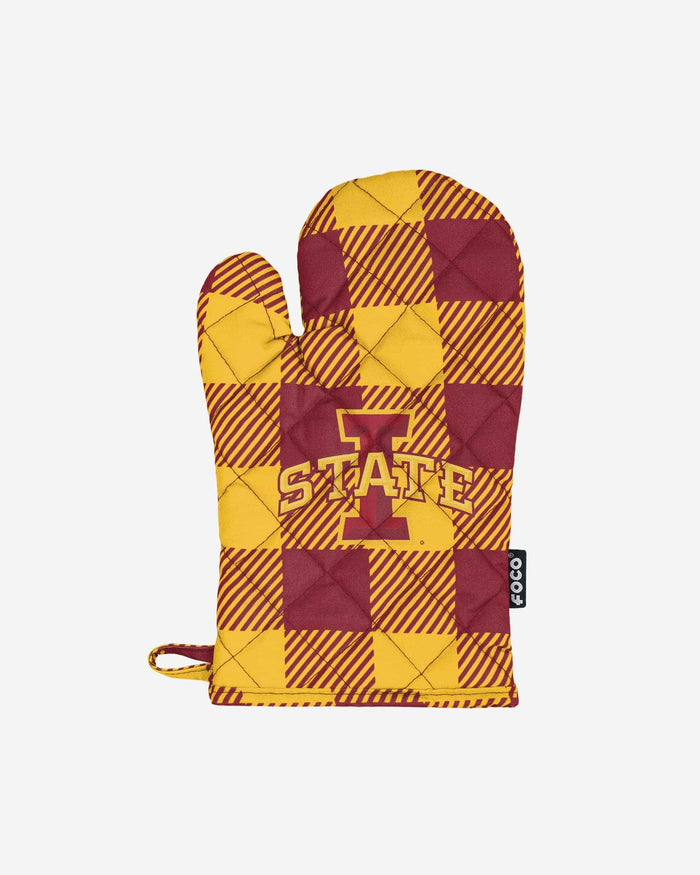 Iowa State Cyclones Plaid Oven Mitt FOCO - FOCO.com