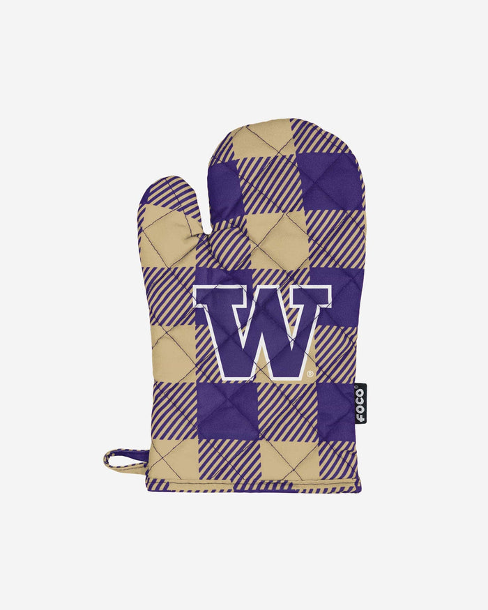 Washington Huskies Plaid Oven Mitt FOCO - FOCO.com