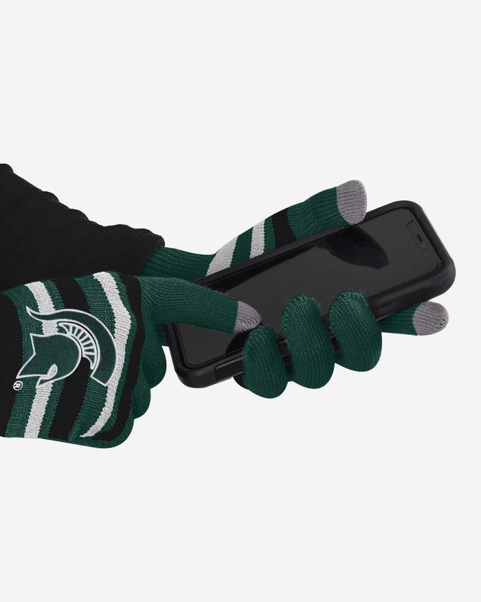 Michigan State Spartans Stretch Gloves FOCO - FOCO.com