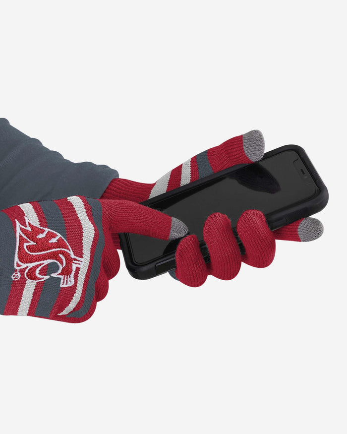 Washington State Cougars Stretch Gloves FOCO - FOCO.com