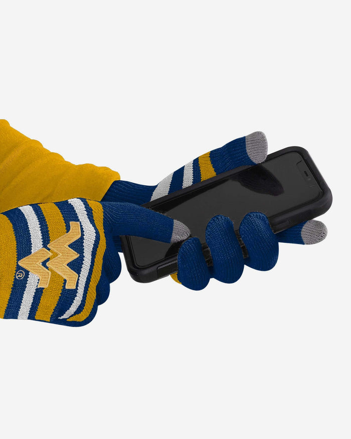 West Virginia Moutaineers Stretch Gloves FOCO - FOCO.com