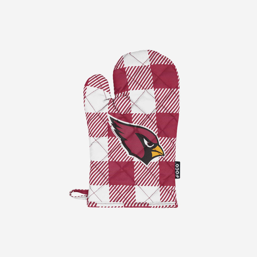 Arizona Cardinals Plaid Oven Mitt FOCO - FOCO.com