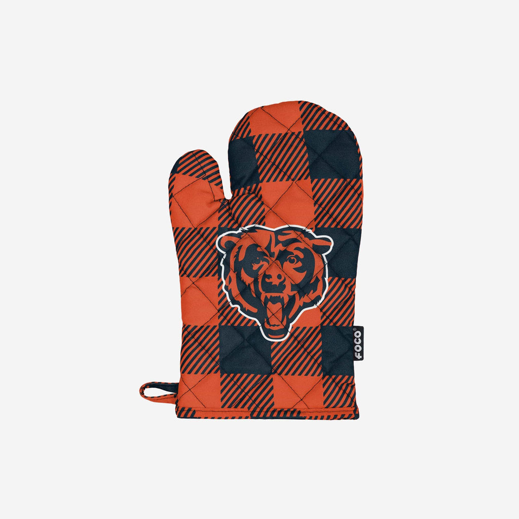 Chicago Bears Plaid Oven Mitt FOCO - FOCO.com