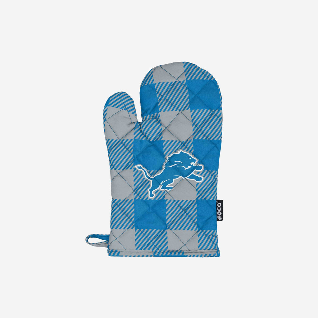 Detroit Lions Plaid Oven Mitt FOCO - FOCO.com