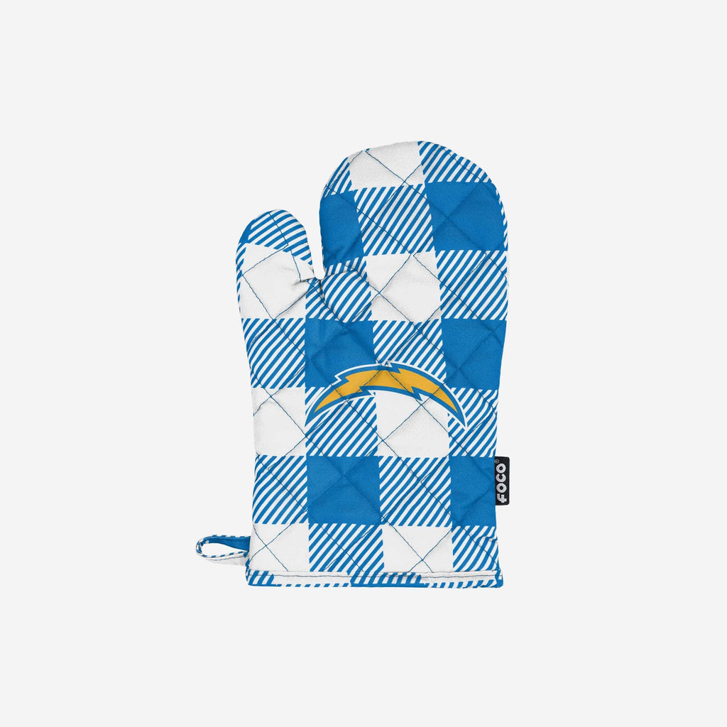 Los Angeles Chargers Plaid Oven Mitt FOCO - FOCO.com