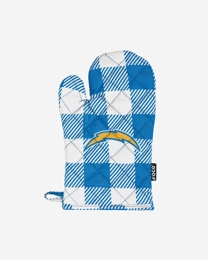 Los Angeles Chargers Plaid Oven Mitt FOCO - FOCO.com