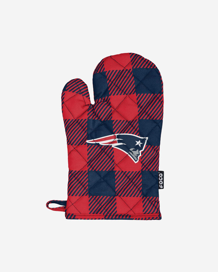 New England Patriots Plaid Oven Mitt FOCO - FOCO.com