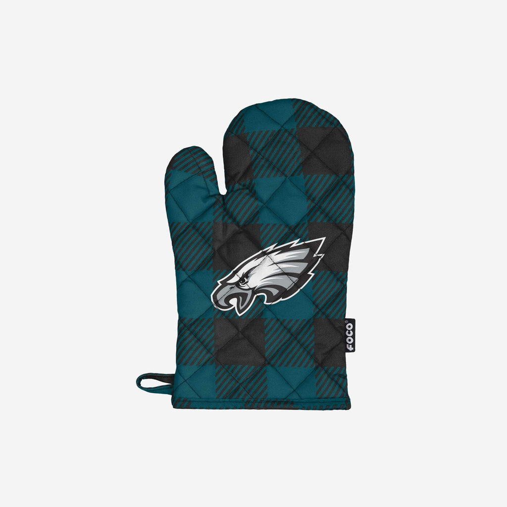 Philadelphia Eagles Plaid Oven Mitt FOCO - FOCO.com