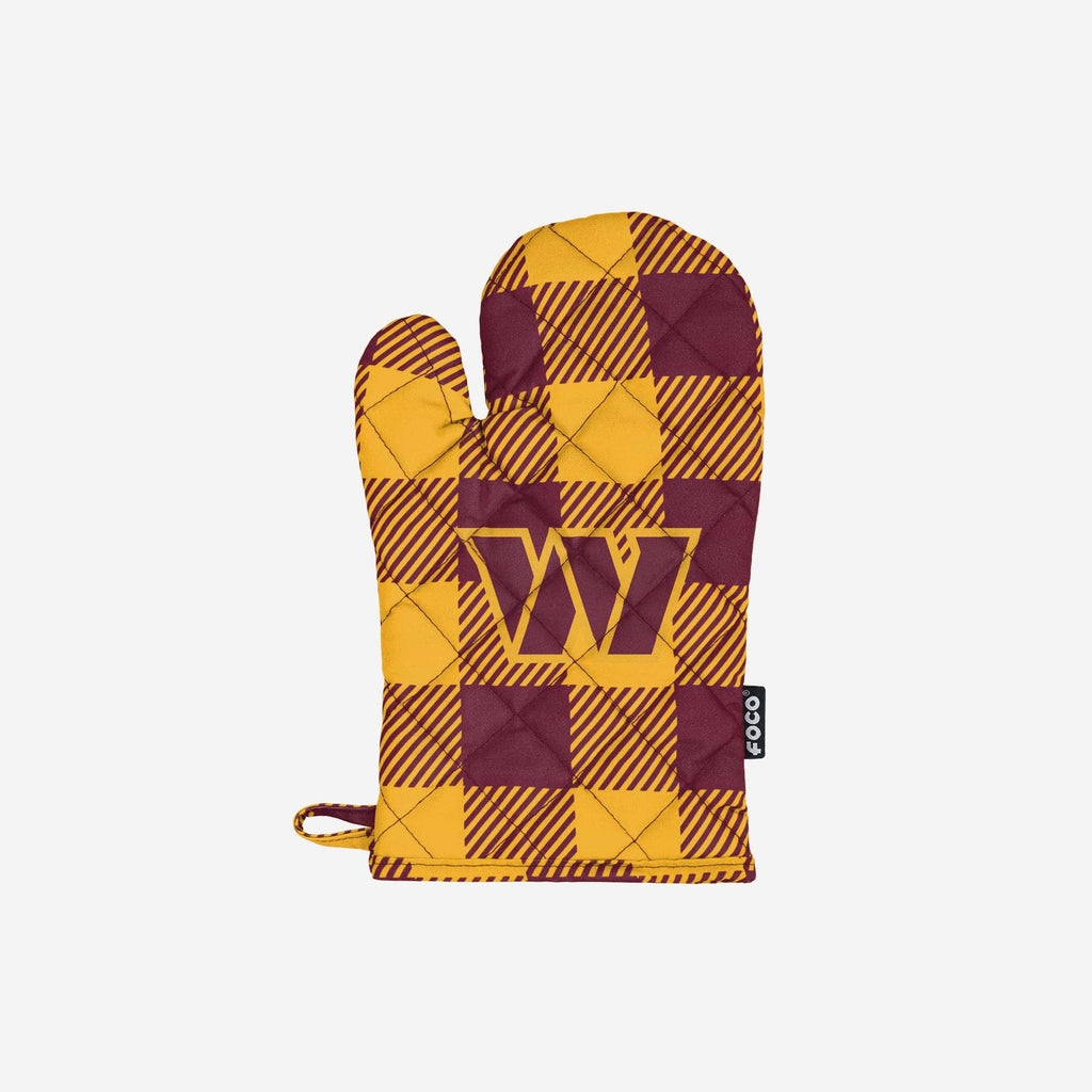 Washington Commanders Plaid Oven Mitt FOCO - FOCO.com