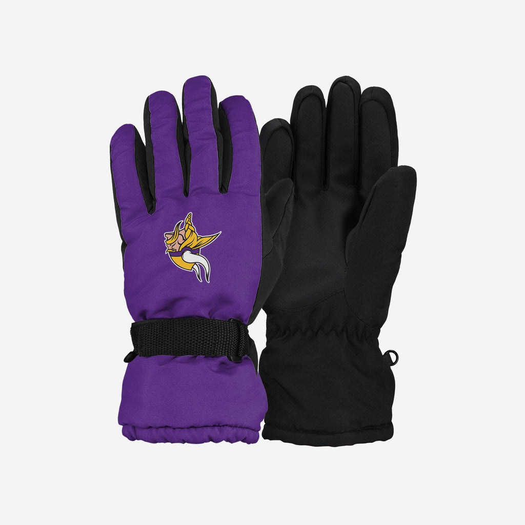 Minnesota Vikings Big Logo Insulated Gloves FOCO S/M - FOCO.com