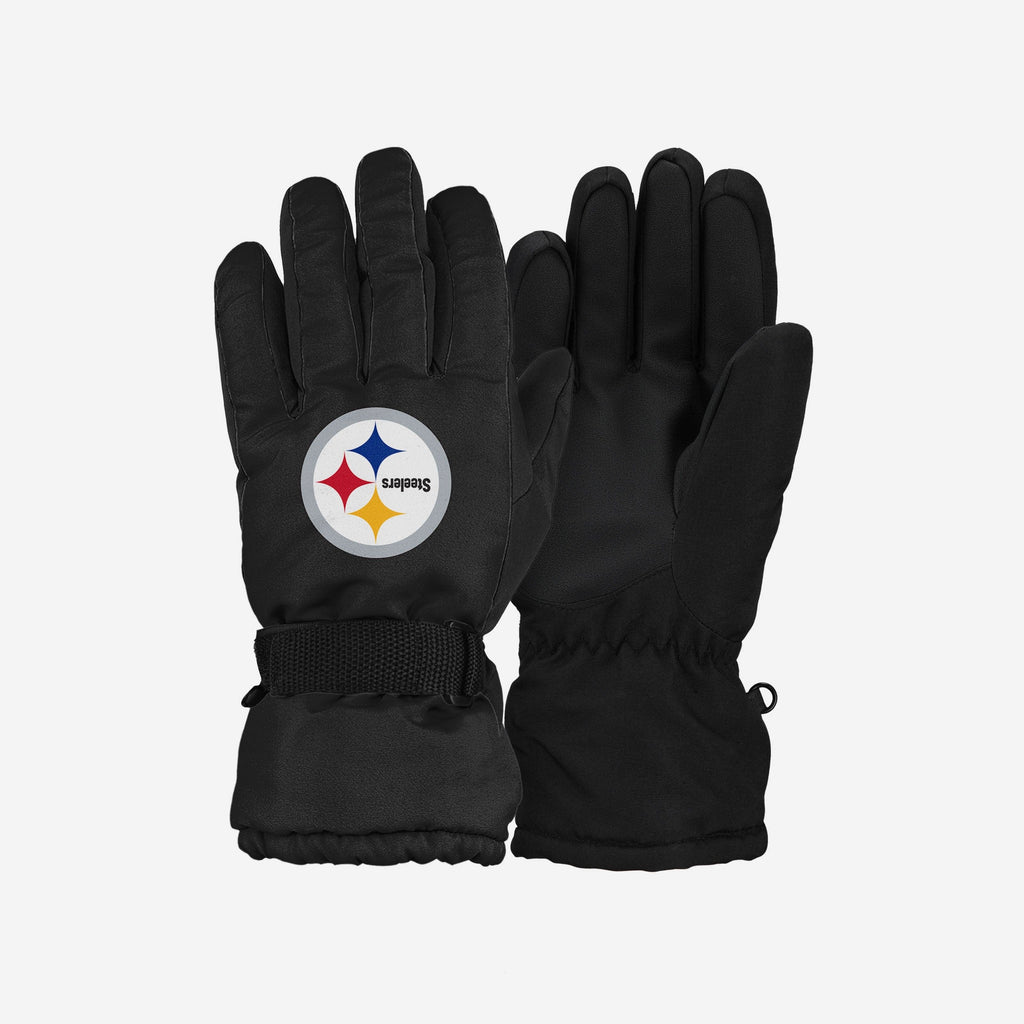 Pittsburgh Steelers Big Logo Insulated Gloves FOCO S/M - FOCO.com