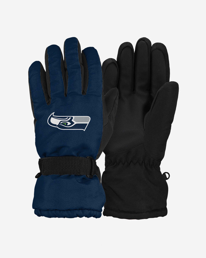 Seattle Seahawks Big Logo Insulated Gloves FOCO S/M - FOCO.com