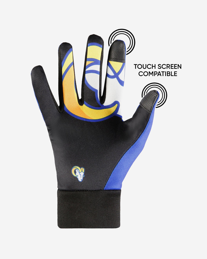 Los Angeles Rams Palm Logo Texting Gloves FOCO - FOCO.com