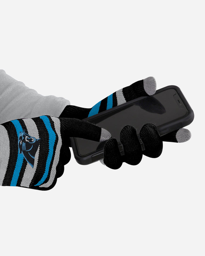 Carolina Panthers Stretch Gloves FOCO - FOCO.com