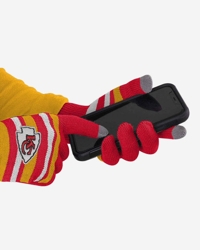 Kansas City Chiefs Stretch Gloves FOCO - FOCO.com