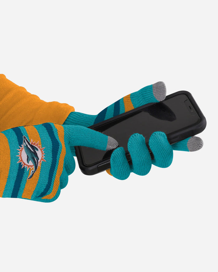 Miami Dolphins Stretch Gloves FOCO - FOCO.com