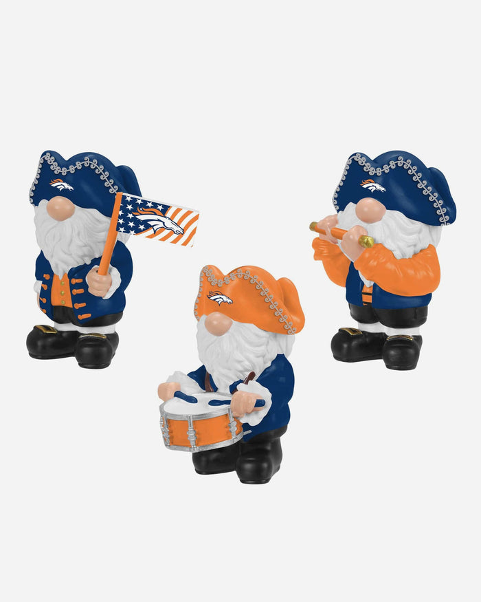 Denver Broncos 3 Pack Americana Mini Gnome Set FOCO - FOCO.com