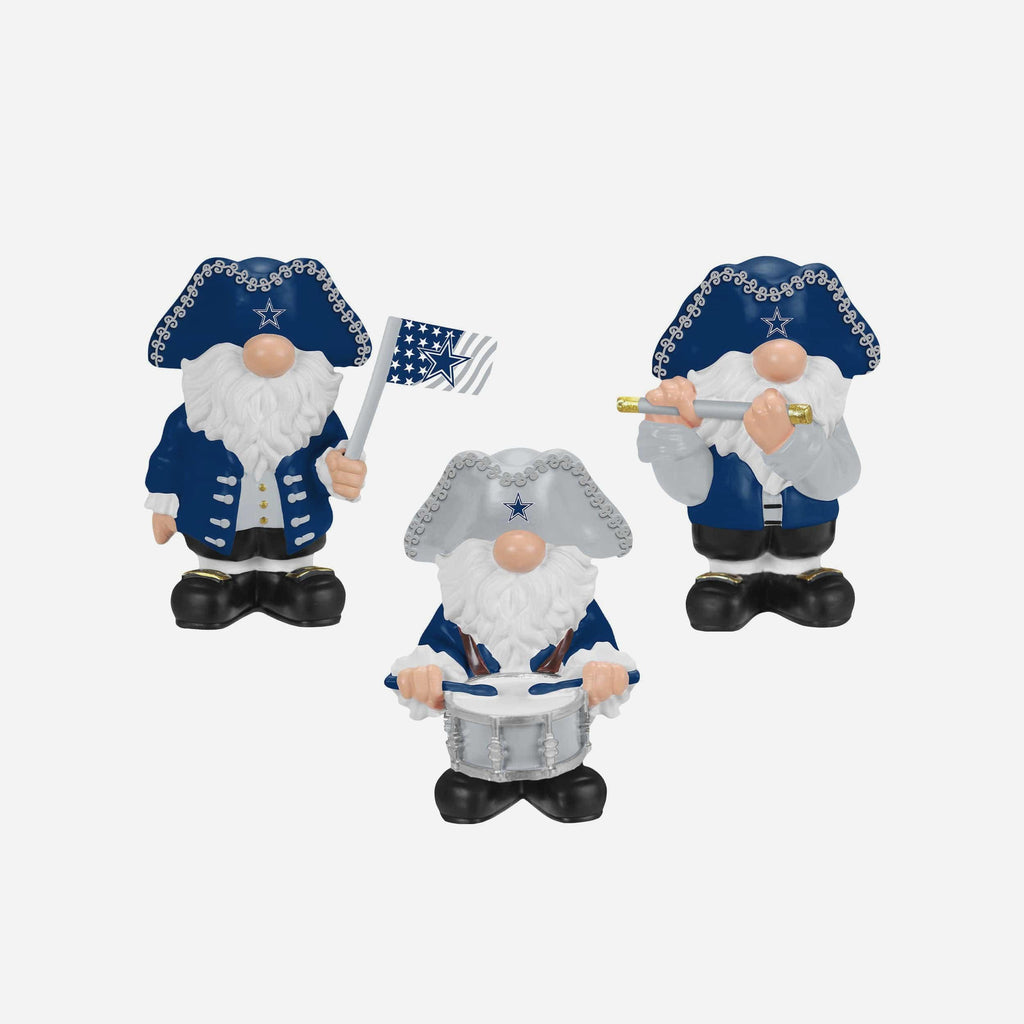 Dallas Cowboys 3 Pack Americana Mini Gnome Set FOCO - FOCO.com