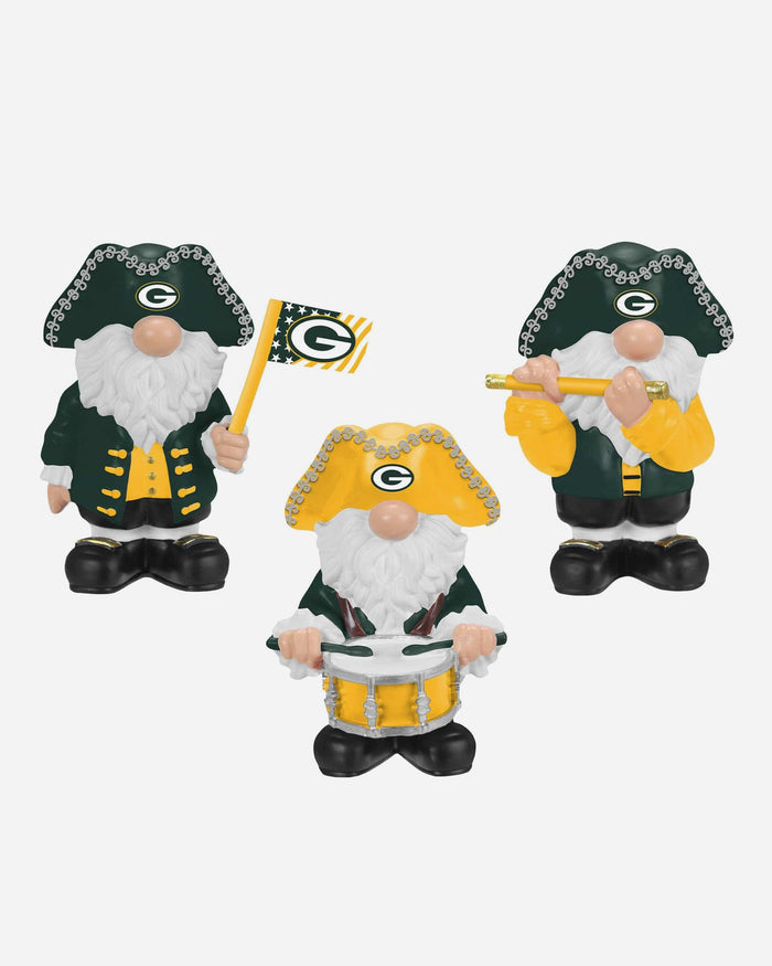 Green Bay Packers 3 Pack Americana Mini Gnome Set FOCO - FOCO.com