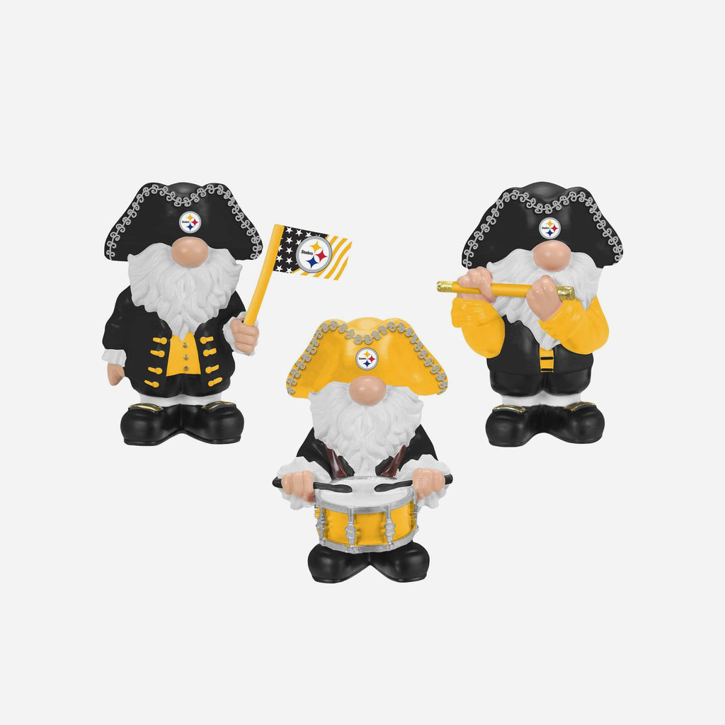Pittsburgh Steelers 3 Pack Americana Mini Gnome Set FOCO - FOCO.com