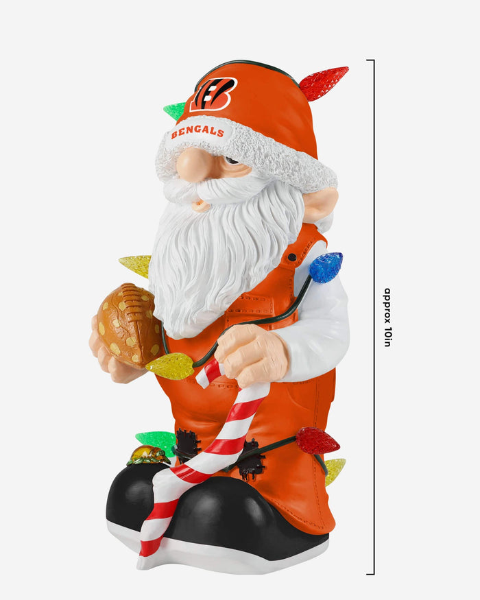 Cincinnati Bengals Light Up Holiday Gnome FOCO - FOCO.com