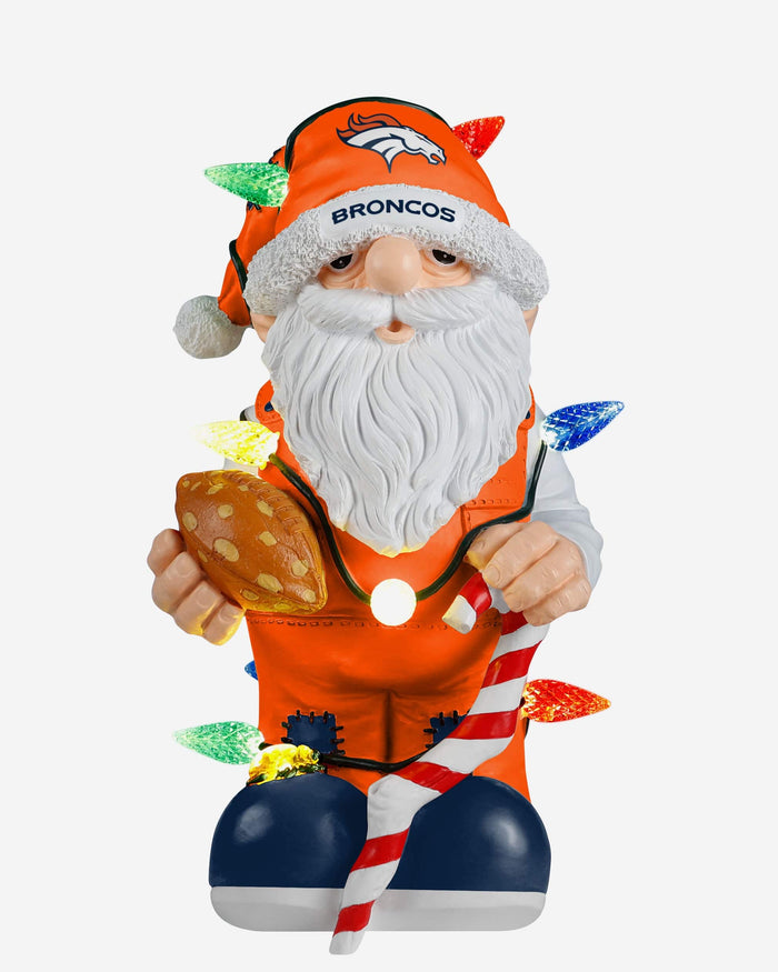 Denver Broncos Light Up Holiday Gnome FOCO - FOCO.com