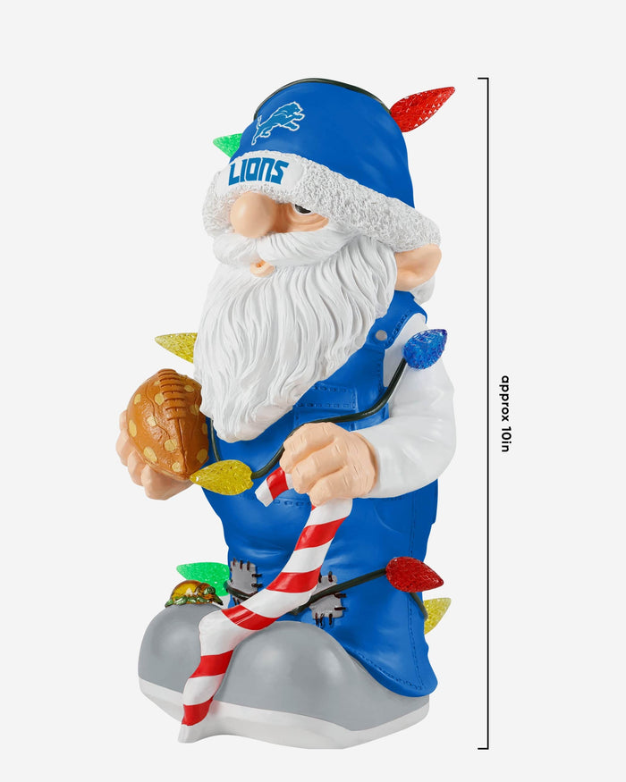 Detroit Lions Light Up Holiday Gnome FOCO - FOCO.com