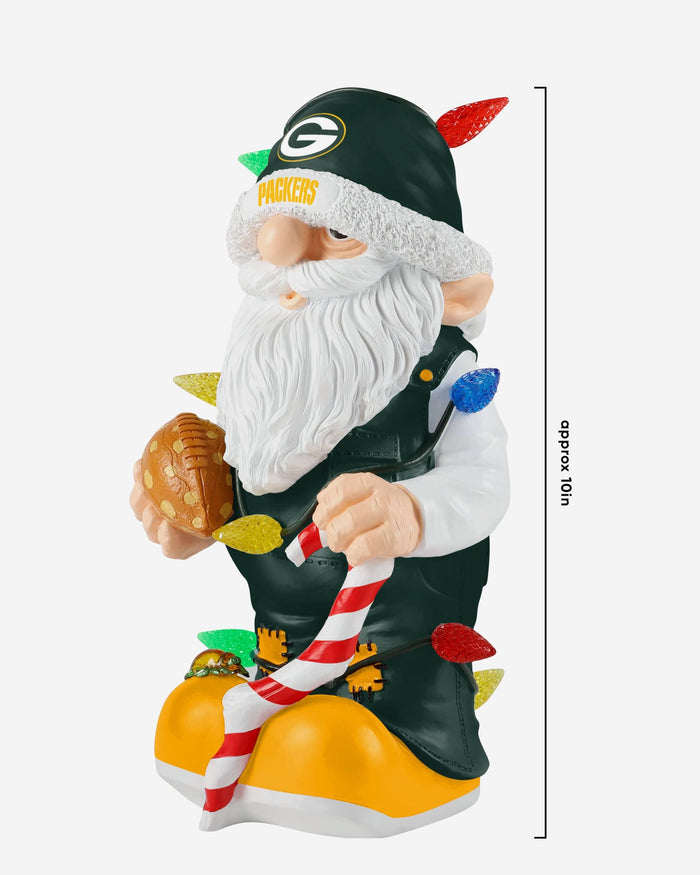 Green Bay Packers Light Up Holiday Gnome FOCO - FOCO.com