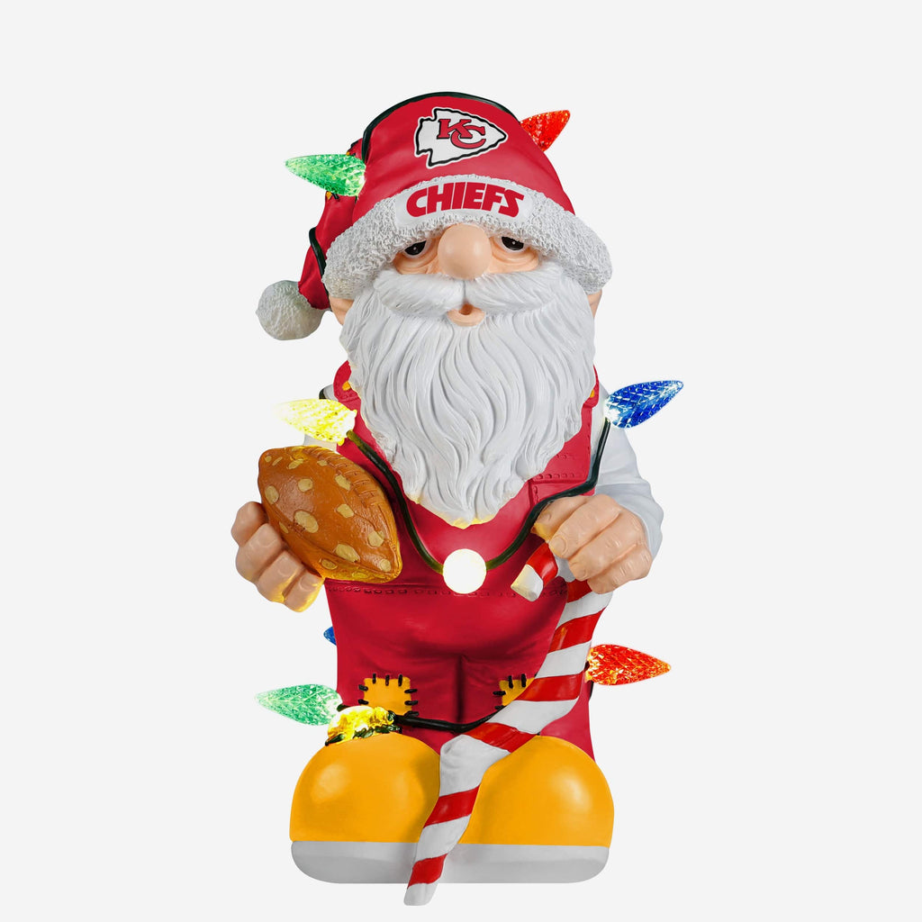 Kansas City Chiefs Light Up Holiday Gnome FOCO - FOCO.com