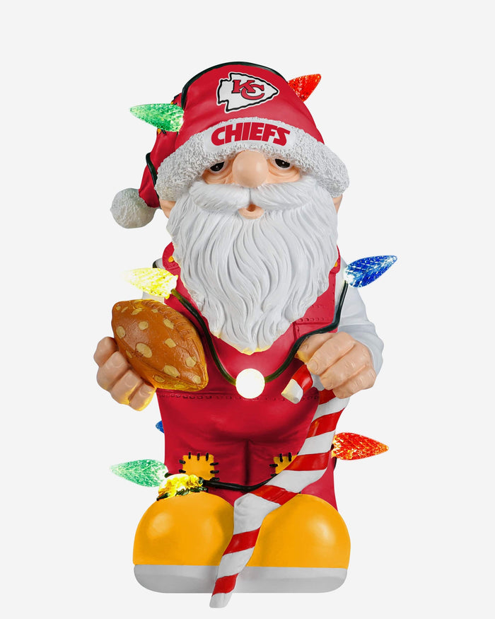 Kansas City Chiefs Light Up Holiday Gnome FOCO - FOCO.com