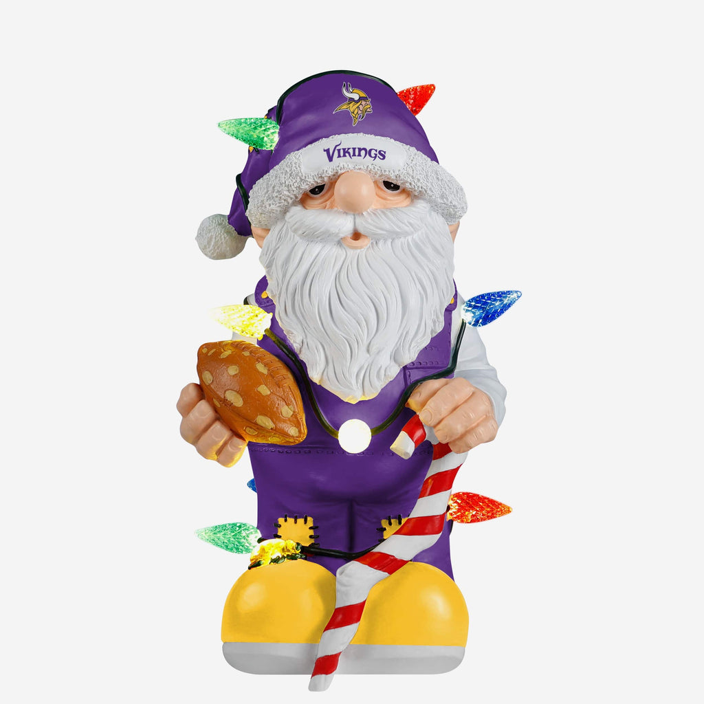 Minnesota Vikings Light Up Holiday Gnome FOCO - FOCO.com