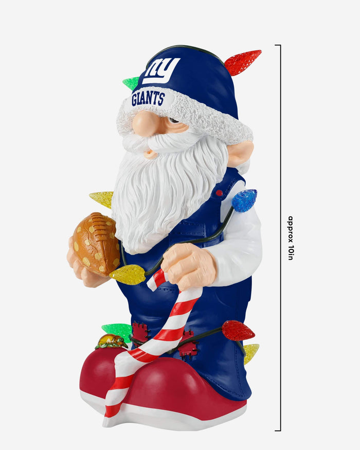 New York Giants Light Up Holiday Gnome FOCO - FOCO.com