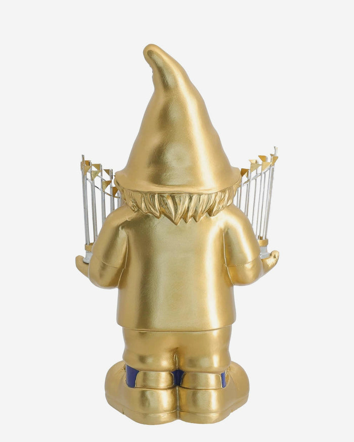 Los Angeles Dodgers 2025 Back To Back World Series Champions Gold Plated Gnome FOCO - FOCO.com