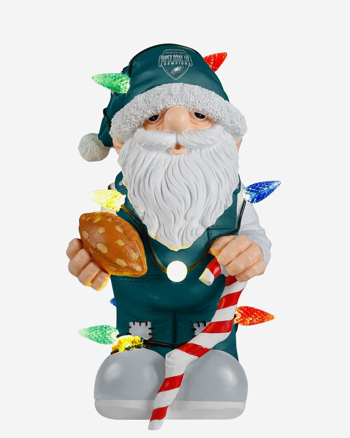 Philadelphia Eagles Super Bowl LIX Champions Light Up Holiday Gnome FOCO - FOCO.com