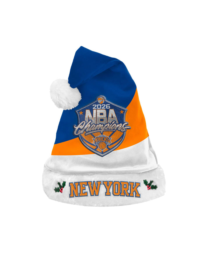 New York Knicks 2026 NBA Champions Basic Santa Hat FOCO - FOCO.com