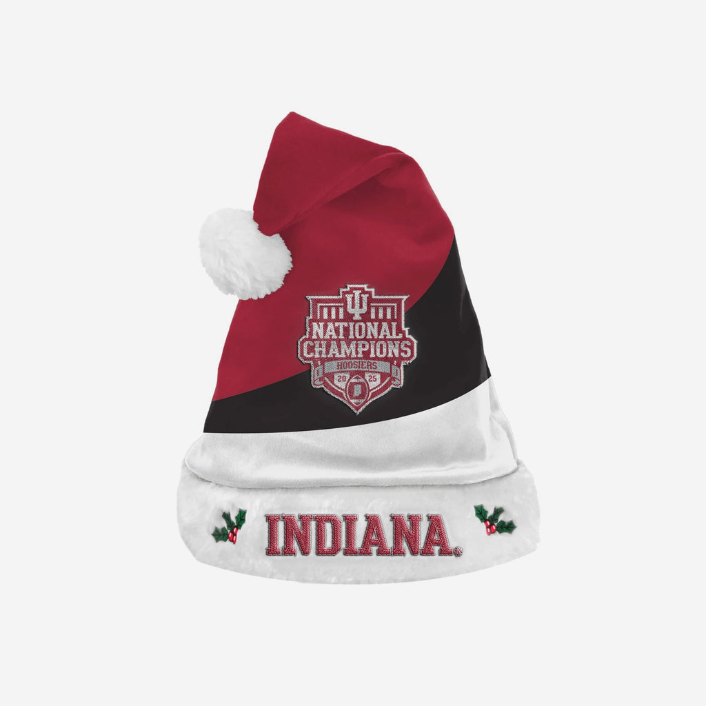 Indiana Hoosiers 2025 Football National Champions Basic Santa Hat FOCO - FOCO.com