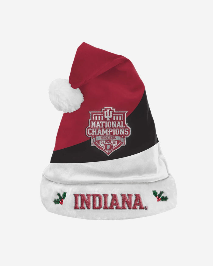 Indiana Hoosiers 2025 Football National Champions Basic Santa Hat FOCO - FOCO.com