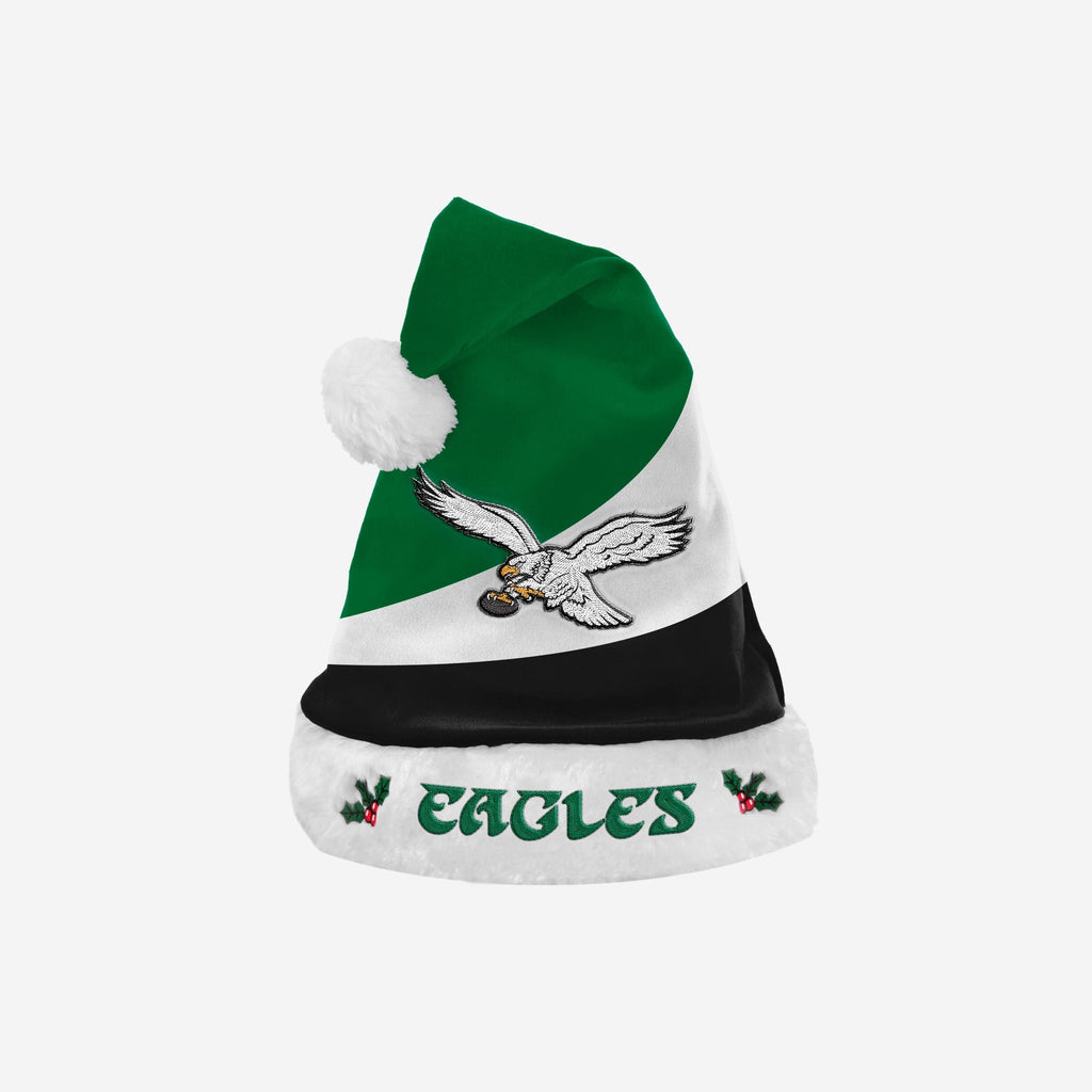 Philadelphia Eagles Kelly Green Santa Hat FOCO - FOCO.com