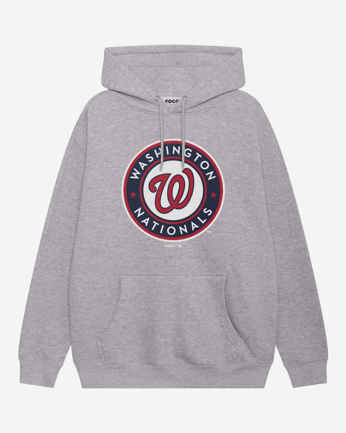 Washington Nationals Home Alternate Logo Hoodie FOCO Athletic Heather S - FOCO.com