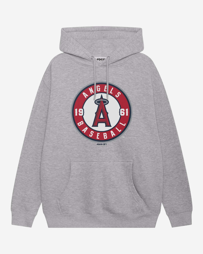Los Angeles Angels 2012 Alternate Logo Hoodie FOCO Athletic Heather S - FOCO.com