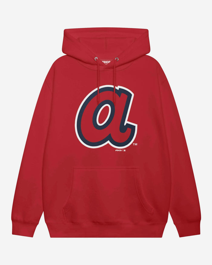 Atlanta Braves Alternate Logo Hoodie FOCO Red S - FOCO.com