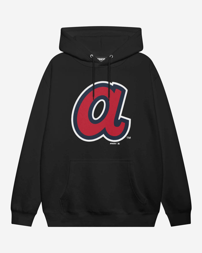 Atlanta Braves Alternate Logo Hoodie FOCO Black S - FOCO.com